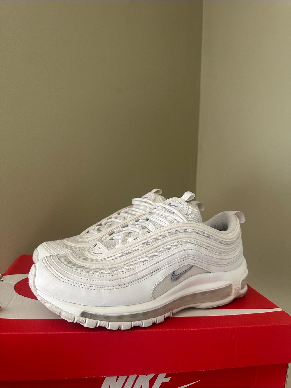 Nike Air Max 97 White/Wolf Grey/Black Box Label